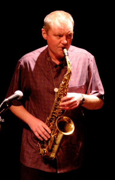 Mark Puckup on sax