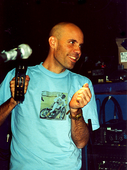 Mike on tambourine