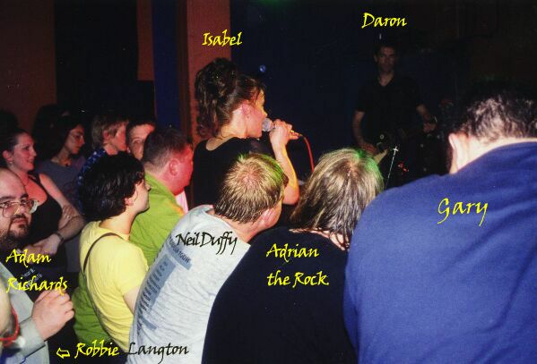 Isabel in crowd
