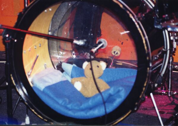 Teddy in drum
