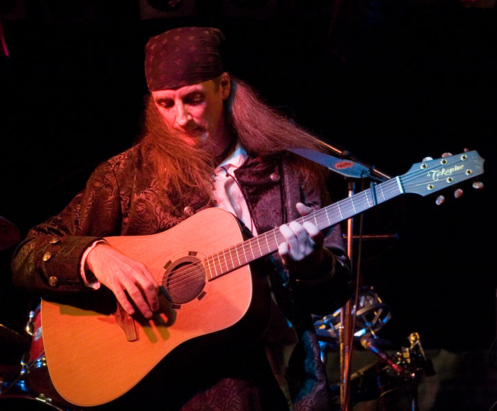 Ian Jones on acoustic guitar
