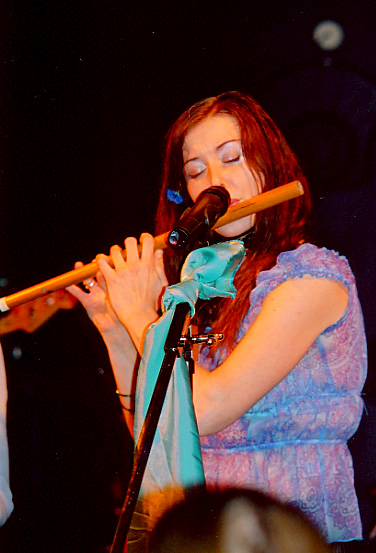 Anne-Marie playing Chinese flute