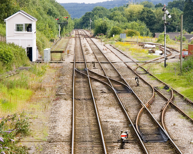 Track layout at Abergavenny
