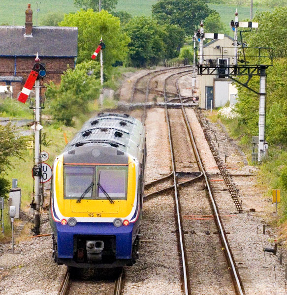 Up train departing