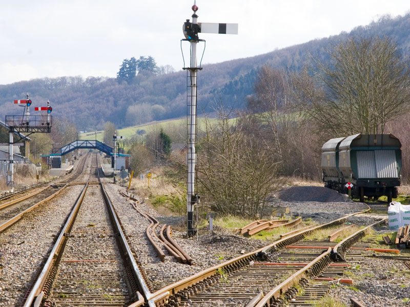 View south from crossing