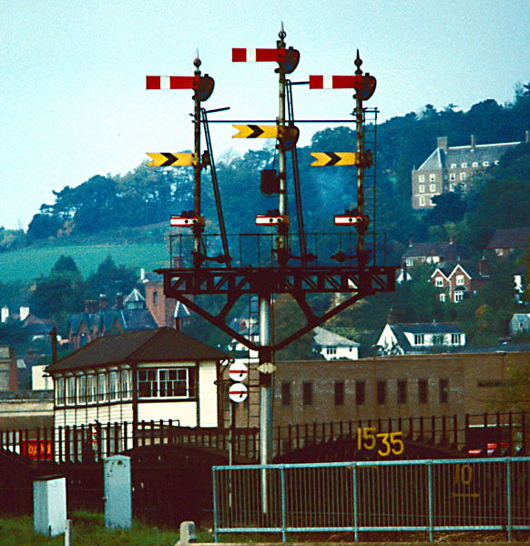 Exeter West up innerhomes and signalbox