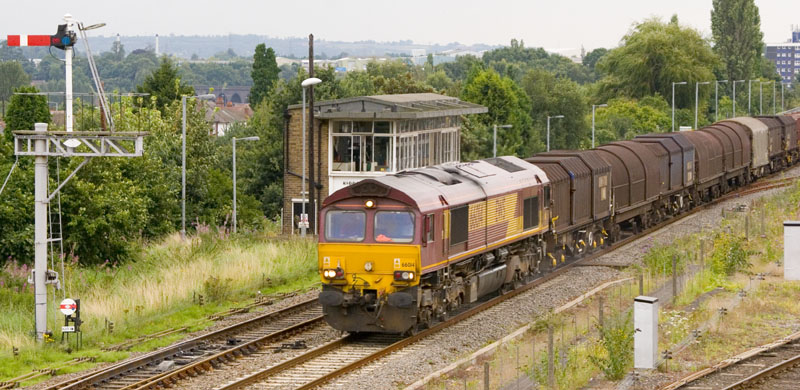 Down freight passing