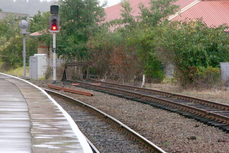 Platform 1 and siding