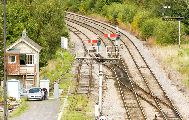Signalbox and layout