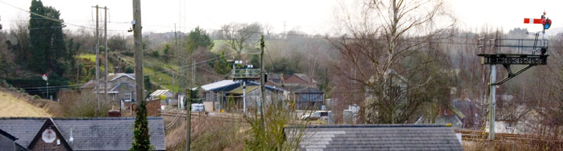 View through former station