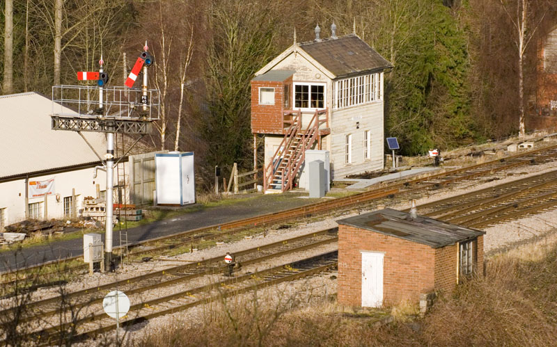 Up innerhomes and signalbox